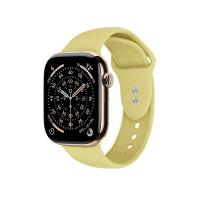 Crong Liquid - Pasek do Apple Watch 38/40/41/42mm (słomkowy)