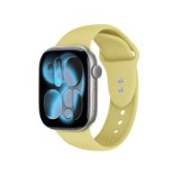 Crong Liquid - Pasek do Apple Watch 38/40/41/42mm (słomkowy)