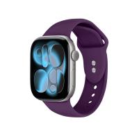 Crong Liquid - Pasek do Apple Watch 44/45/46/49 mm (śliwkowy)