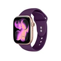 Crong Liquid - Pasek do Apple Watch 44/45/46/49 mm (śliwkowy)