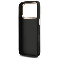 Guess Fixed Glitter Big 4G Metal Frame - Etui iPhone 17 Pro (czarny)