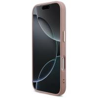 Guess Fixed Glitter Big 4G Metal Frame - Etui iPhone 17 Pro (różowy)