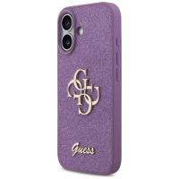 Guess Fixed Glitter Big 4G - Etui iPhone 17 (liliowy)