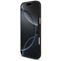 Guess Fixed Glitter Big 4G Metal Frame - Etui iPhone 17 Pro Max (czarny)
