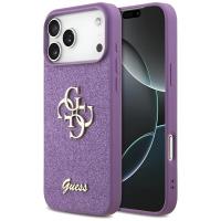 Guess Fixed Glitter Big 4G - Etui iPhone 17 Pro Max (liliowy) Guess Fixed Glitter Big 4G - Etui iPhone 17 Pro Max (liliowy)