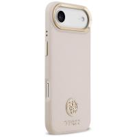 Guess Grained Strass Logo MagSafe - Etui iPhone Air (różowy)