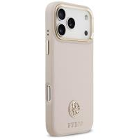 Guess Grained Strass Logo MagSafe - Etui iPhone 17 Pro Max (różowy)