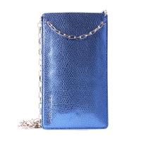 PURO GLAM Chain - Etui uniwersalne do smartfonów z 2 kieszeniami na karty w/gold chain XL (niebieski) PURO GLAM Chain - Etui uniwersalne do smartfonów z 2 kieszeniami na karty w/gold chain XL (niebieski)