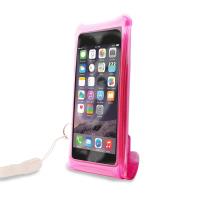 PURO Nieprzemakalne etui smartphone/phablet max. 5.1" + kieszeń na kartę (różowy)