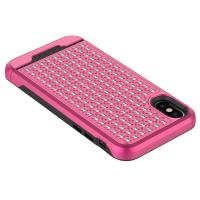 Zizo Star Diamond Hybrid Cover - Etui iPhone X (Pink/Black)