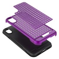Zizo Star Diamond Hybrid Cover - Etui iPhone X (Purple/Black)