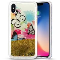 Zizo Liquid Glitter Star Case - Etui iPhone X (Butterflies) Zizo Liquid Glitter Star Case - Etui iPhone X (Butterflies)