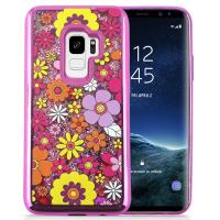 Zizo Liquid Glitter Star Case - Etui Samsung Galaxy S9 (Multiflowers)