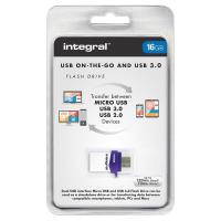 Integral Micro Fusion Flash Drive - Podwójny Pendrive USB 3.0 i micro USB OTG 16 GB Integral Micro Fusion Flash Drive - Podwójny Pendrive USB 3.0 i micro USB OTG 16 GB