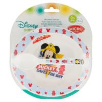 Mickey Mouse - Zestaw do mikrofali (miseczka i łyżka)