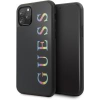 Guess Double Layer Glitter Case Logo Multicolor - Etui iPhone 11 Pro Max (Black/Multicolor)