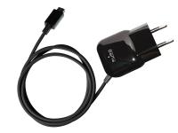 PURO Mini Travel Charger - Przenośna ładowarka sieciowa z kablem Micro USB (czarny) PURO Mini Travel Charger - Przenośna ładowarka sieciowa z kablem Micro USB (czarny)