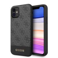Guess 4G Bottom Stripe Collection - Etui iPhone 11 (szary) Guess 4G Bottom Stripe Collection - Etui iPhone 11 (szary)