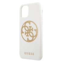 Guess Circle Glitter 4G - Etui iPhone 11 Pro Max (biały)