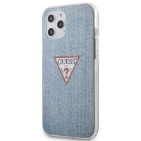 Guess Denim Triangle Lt - Etui iPhone 12 Pro Max (niebieski) Guess Denim Triangle Lt - Etui iPhone 12 Pro Max (niebieski)