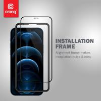 Crong Anti-Bacterial 3D Armour Glass – Szkło hartowane 9H na cały ekran iPhone 12 Pro Max + ramka instalacyjna