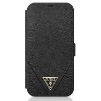 Guess Booktype Saffiano V – Etui iPhone 12 Pro Max (czarny) Guess Booktype Saffiano V – Etui iPhone 12 Pro Max (czarny)