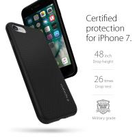 Spigen Liquid Air - Etui do iPhone SE 2022 / SE 2020 / 8 / 7 (Czarny)
