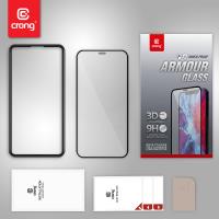 Crong Anti-Bacterial 3D Armour Glass – Szkło hartowane 9H na cały ekran iPhone 12 / iPhone 12 Pro + ramka instalacyjna