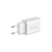 Crong USB-C Travel Charger – Ładowarka sieciowa USB-C Power Delivery 20W (biały)