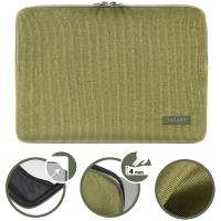 Tucano Velluto - Pokrowiec MacBook Pro 13" (M2/M1/2022-2016) / MacBook Air 13" (M4/M3/M2/M1/2025-2018) / Laptop 12” (zielony)