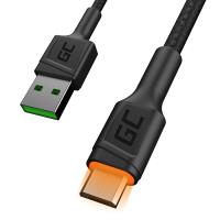 Green Cell Ray - Kabel Przewód USB - Micro USB 200cm z pomarańczowym podświetleniem LED, szybkie ładowanie Ultra Charge, QC 3.0 Green Cell Ray - Kabel Przewód USB - Micro USB 200cm z pomarańczowym podświetleniem LED, szybkie ładowanie Ultra Charge, QC 3.0