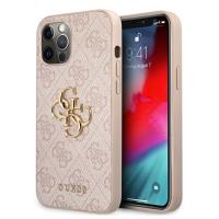 Guess 4G Big Metal Logo - Etui iPhone 12 / iPhone 12 Pro (różowy) Guess 4G Big Metal Logo - Etui iPhone 12 / iPhone 12 Pro (różowy)