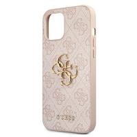 Guess 4G Big Metal Logo - Etui iPhone 12 / iPhone 12 Pro (różowy)