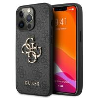 Guess 4G Big Metal Logo - Etui iPhone 13 Pro (szary) Guess 4G Big Metal Logo - Etui iPhone 13 Pro (szary)