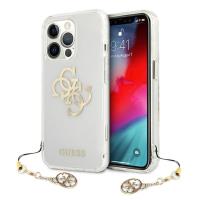 Guess 4G Big Logo Charm Gold- Etui iPhone 13 Pro (złoty charms)