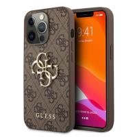 Guess 4G Big Metal Logo - Etui iPhone 13 Pro Max (brązowy)