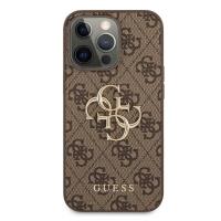 Guess 4G Big Metal Logo - Etui iPhone 13 Pro Max (brązowy)