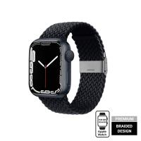 Crong Wave Band – Pleciony pasek do Apple Watch 44/45/46/49 mm (grafitowy)