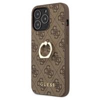 Guess 4G Ring Case - Etui iPhone 13 Pro (brązowy)