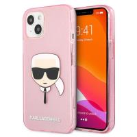 Karl Lagerfeld Karl’s Head Glitter - Etui iPhone 13 Mini (różowy) Karl Lagerfeld Karl’s Head Glitter - Etui iPhone 13 Mini (różowy)