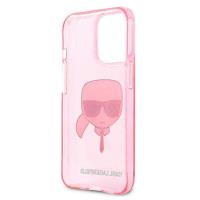 Karl Lagerfeld Karl’s Head Glitter - Etui iPhone 13 Pro Max (różowy)
