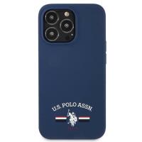 US Polo Assn Silicone Logo - Etui iPhone 13 Pro Max (granatowy)