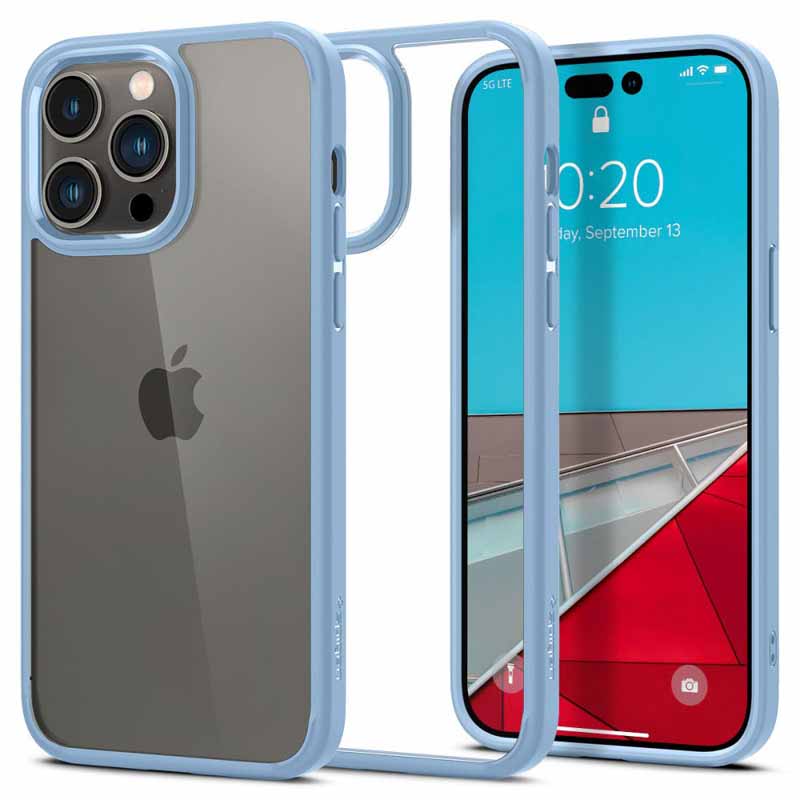 Spigen Ultra Hybrid -  Etui do iPhone 14 Pro (Niebieski)