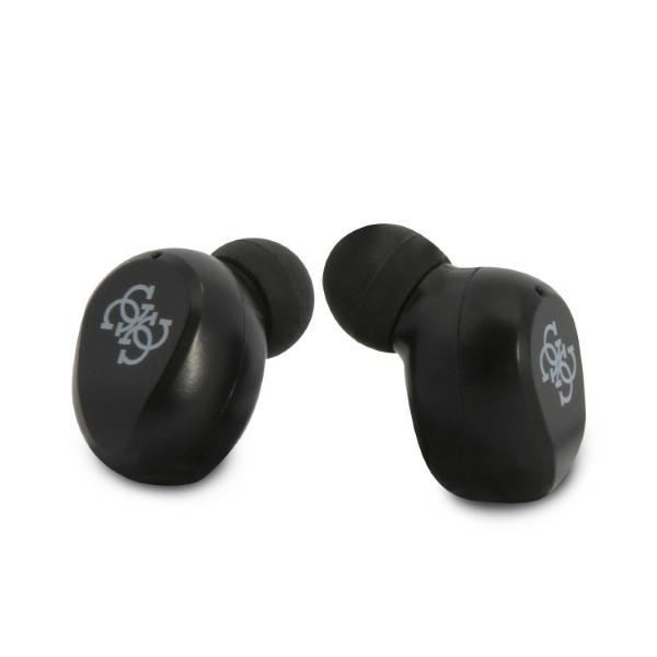 Guess True Wireless Earphones BT5.0 5H - Słuchawki TWS + etui ładujące (srebrny)