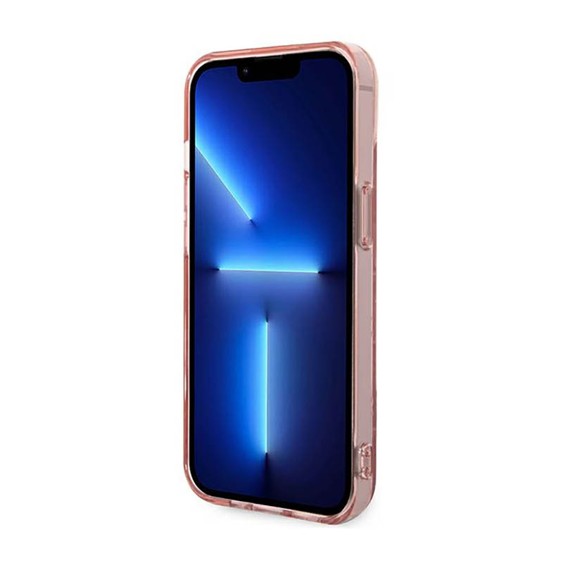 Karl Lagerfeld Mono Vertical Stripe - Etui iPhone 14 Plus (różowy)