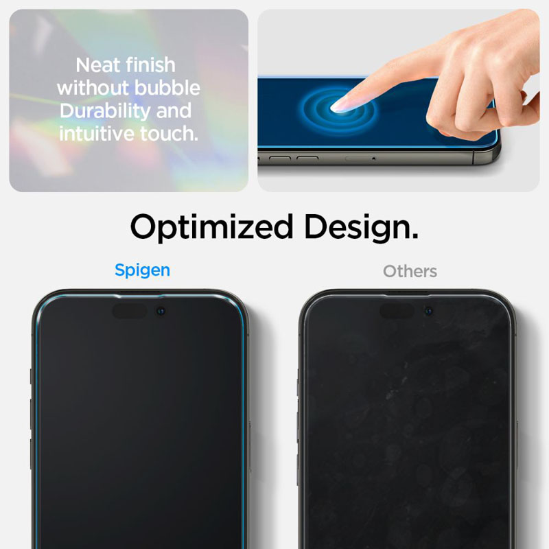 Spigen Crystal Pack - Zestaw etui + 2 x szkło do iPhone 14 Pro Max (Przezroczysty)