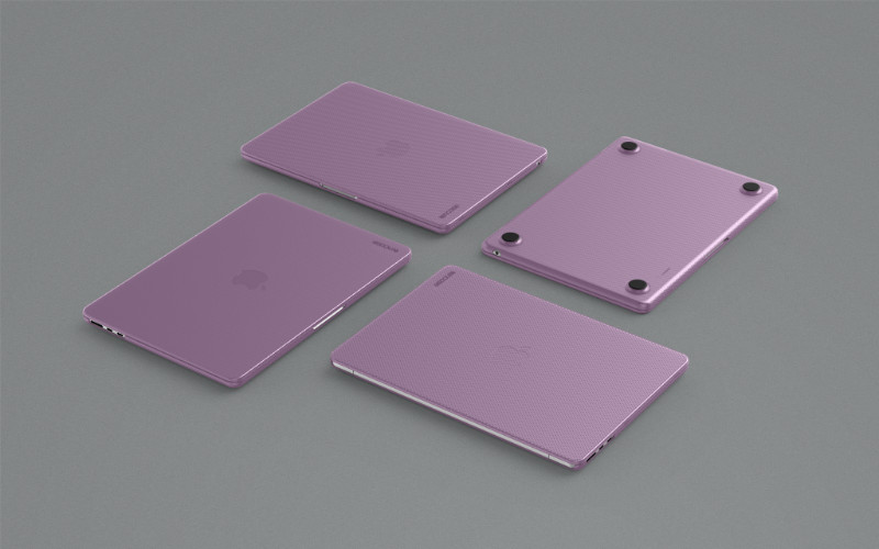 Incase Hardshell Case - Etui MacBook Air 13,6” M4 (2025) / M3 (2024) / M2 (2022) (Dots/Ice Pink)