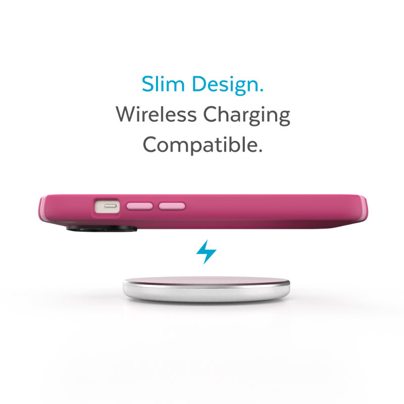 Speck Presidio2 Pro - Antybakteryjne etui iPhone 15 Plus / 14 Plus (Digitalpink / Blossompink / White)