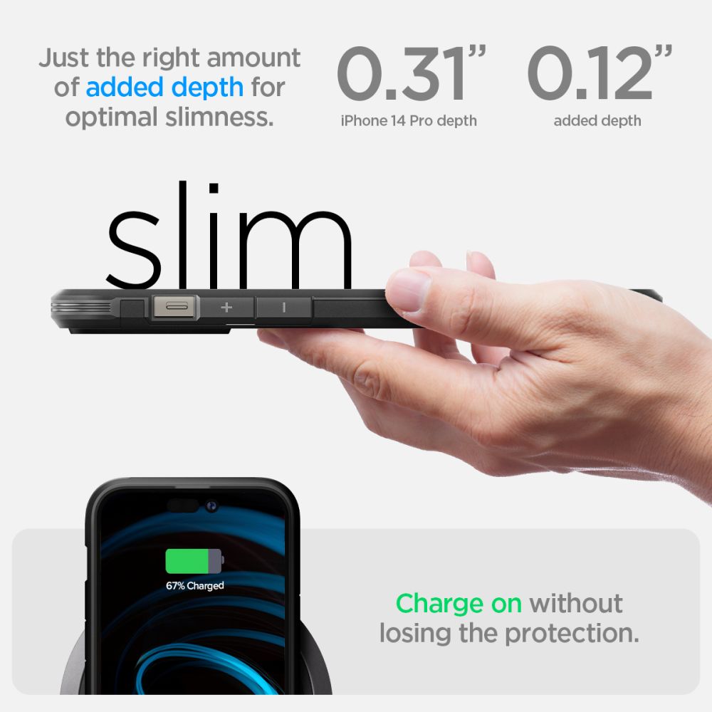 Spigen Tough Armor MagFit - Etui do iPhone 14 Pro MagSafe (czarny)