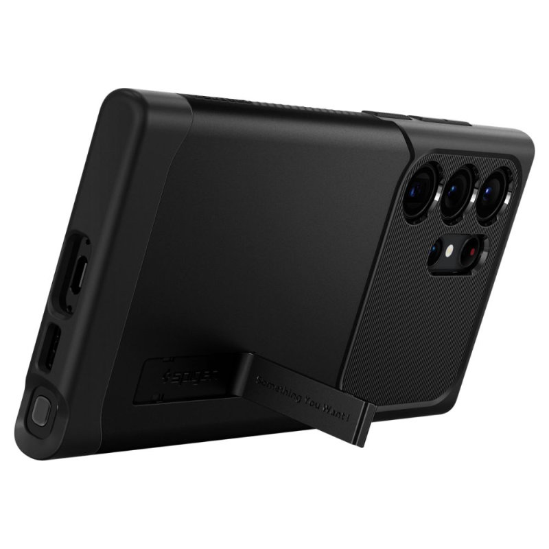 Spigen Slim Armor - Etui do Samsung Galaxy S23 Ultra (Czarny)